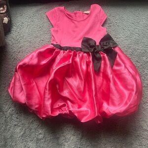 H&M Vibrant Pink dress with Elegant Black Bow